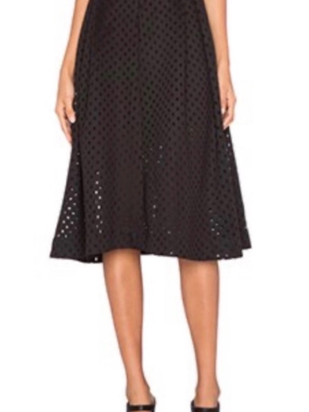 NBD Crossfire Set I Skirt and matching crop top set in black eyelet - Revolve